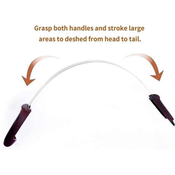 Dual-Sided Shedding Blade with Stainless Steel Blade De-Shedding Tool - Picture 2 of 7